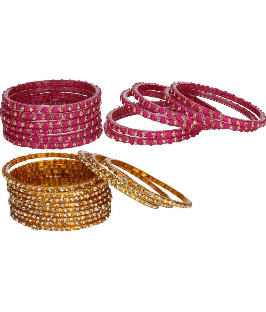     			Somil Multicolor Bangle Set ( Pack of 24 )