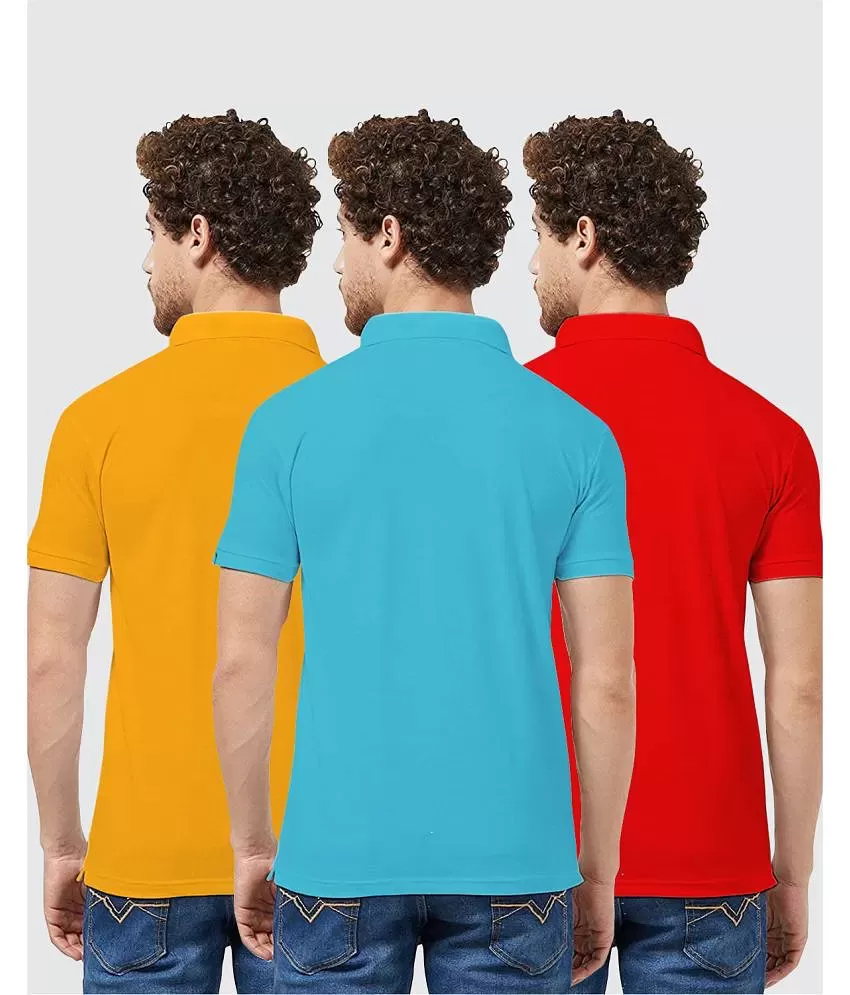 Intellieaze Super Combed Cotton Element Polo T-shirt for Men at Rs