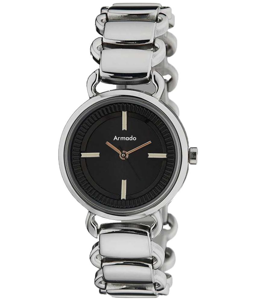     			Armado Silver Stainless Steel Analog Womens Watch