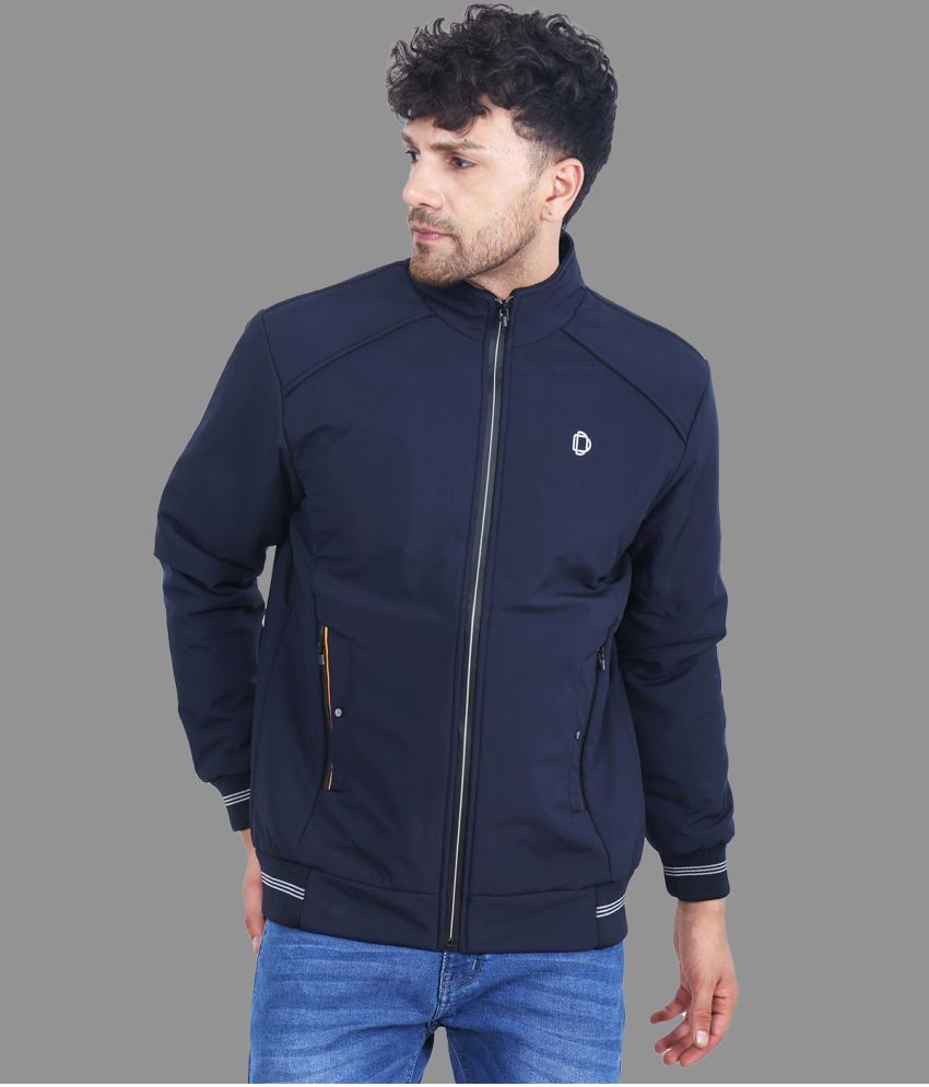     			Dollar Polyester Men's Casual Jacket - Navy Blue ( Pack of 1 )