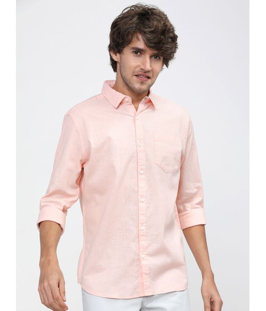     			Ketch 100% Cotton Regular Fit Solids Full Sleeves Men's Casual Shirt - Pink ( Pack of 1 )