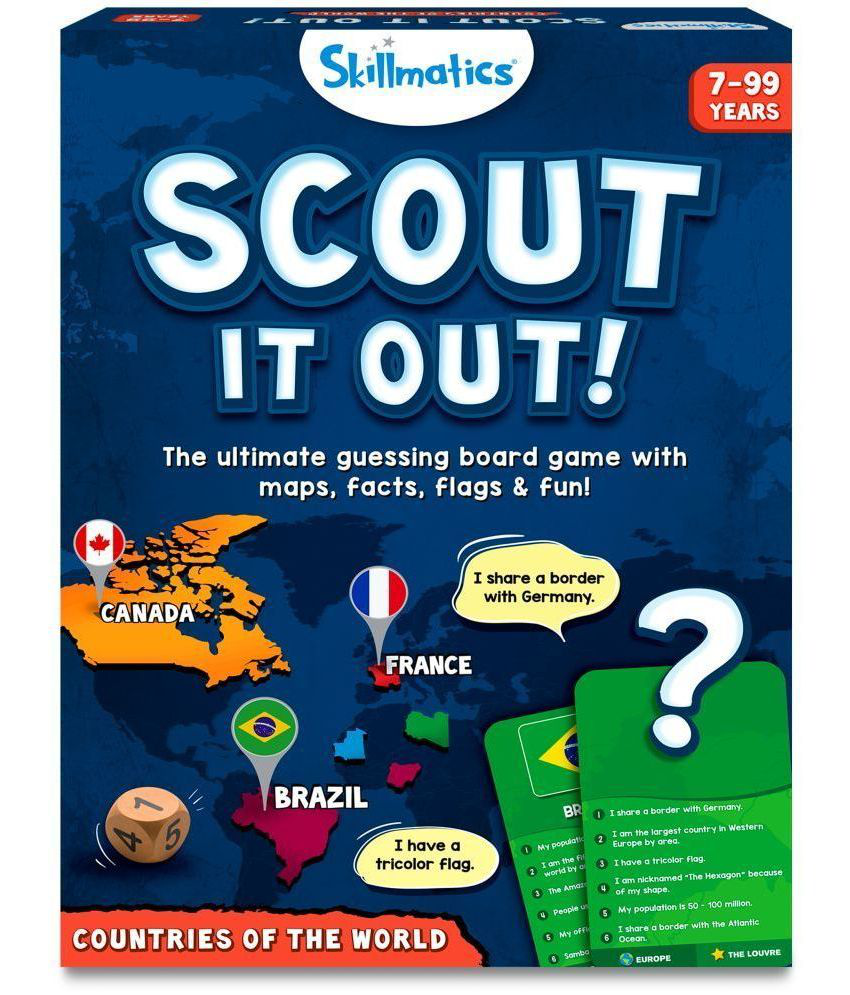     			Skillmatics Board Game - Scout It Out, Exciting Trivia Game for Families, Educational Toys, Card Games for Kids, Teens and Adults, Gifts for Boys and Girls Ages 7, 8, 9 and Up