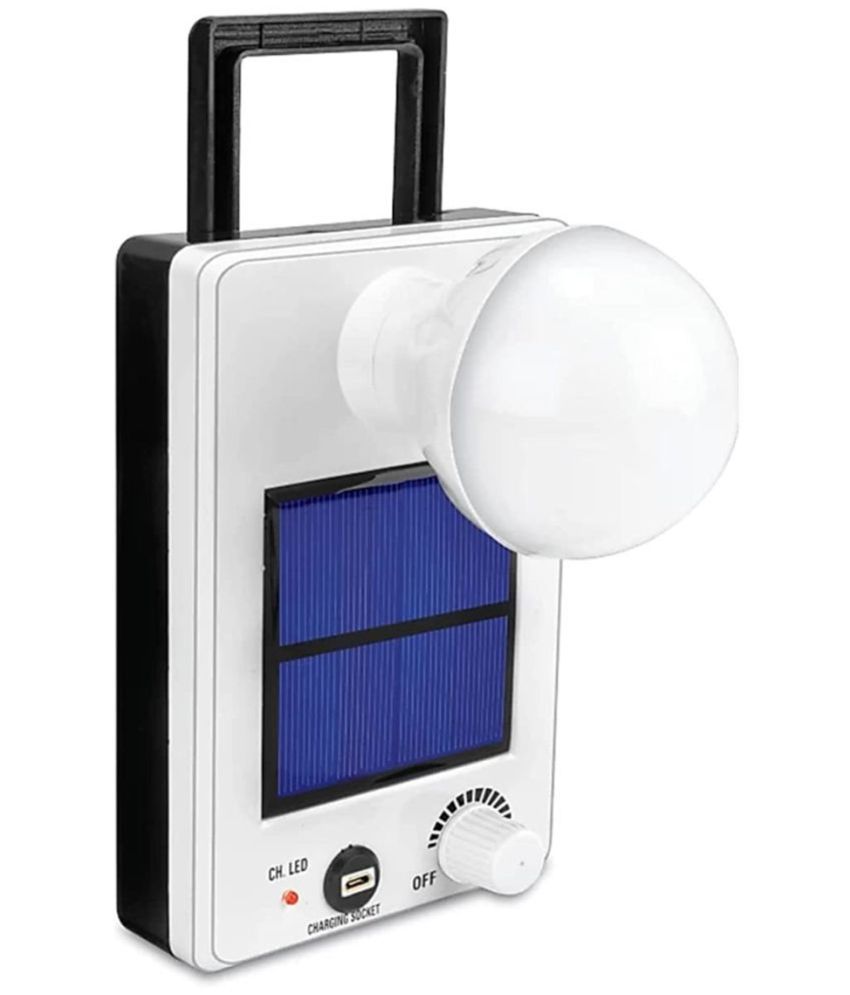     			solar panel 12W White Emergency Light ( Pack of 1 )
