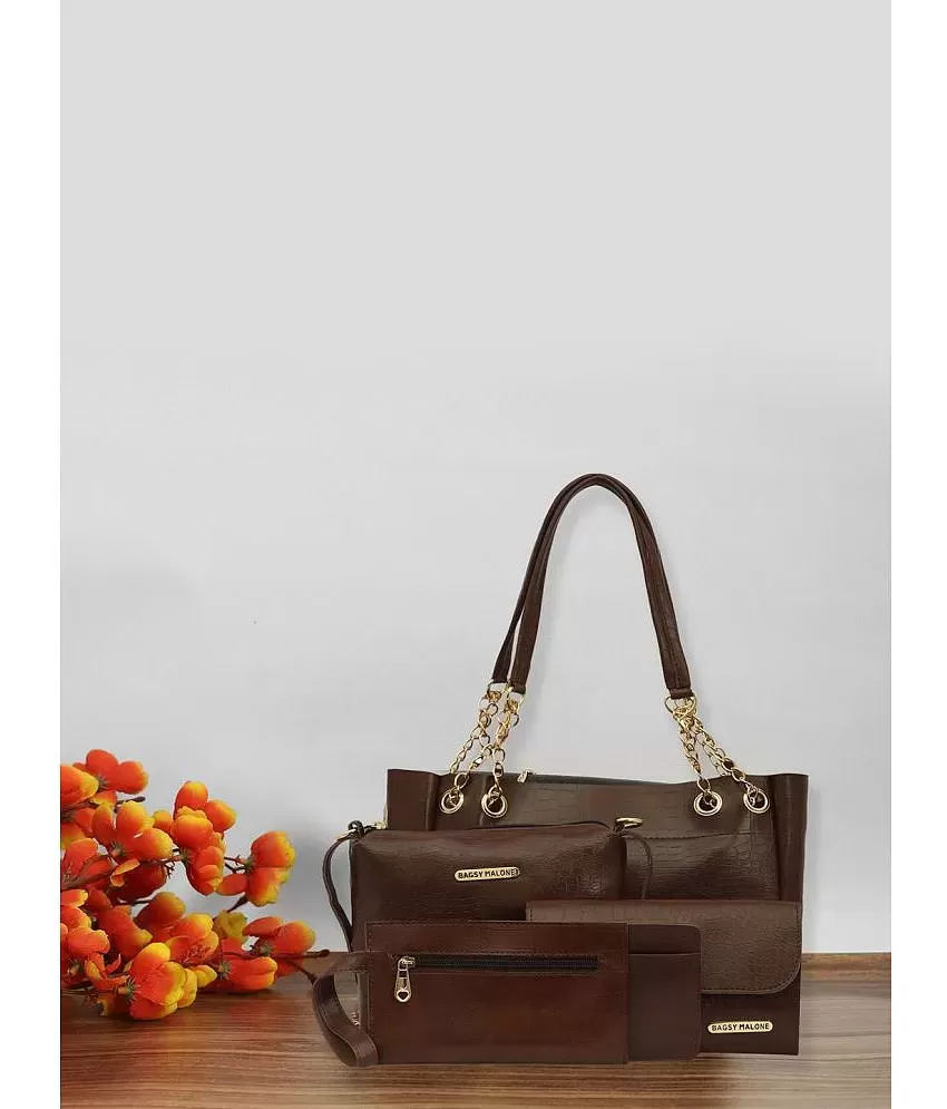 Leather Luxury Tote Shoulder Handbag For Women - Montexoo – montexoo