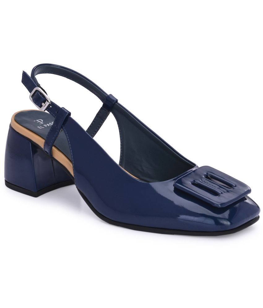     			El Paso Navy Blue Women's Sandal Heels