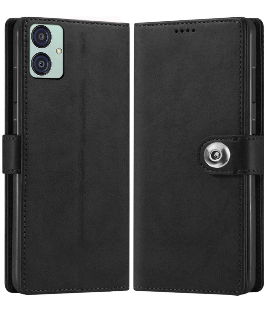     			Fashionury Black Flip Cover Leather Compatible For Samsung Galaxy F04 ( Pack of 1 )