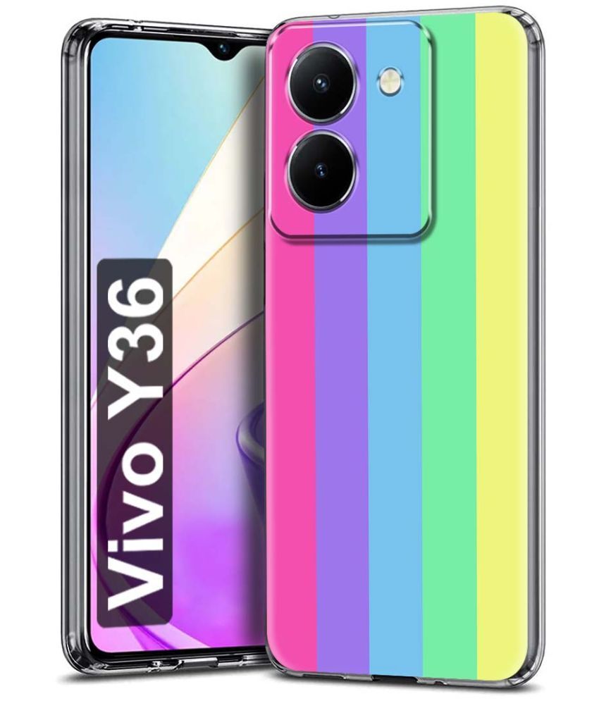     			Fashionury Multicolor Printed Back Cover Silicon Compatible For Vivo Y36 ( Pack of 1 )