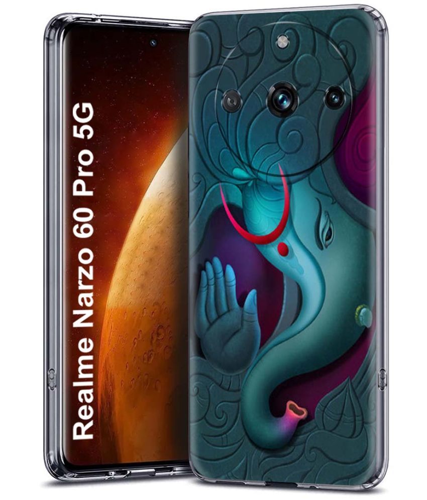     			Fashionury Multicolor Printed Back Cover Silicon Compatible For Realme narzo 60 pro ( Pack of 1 )