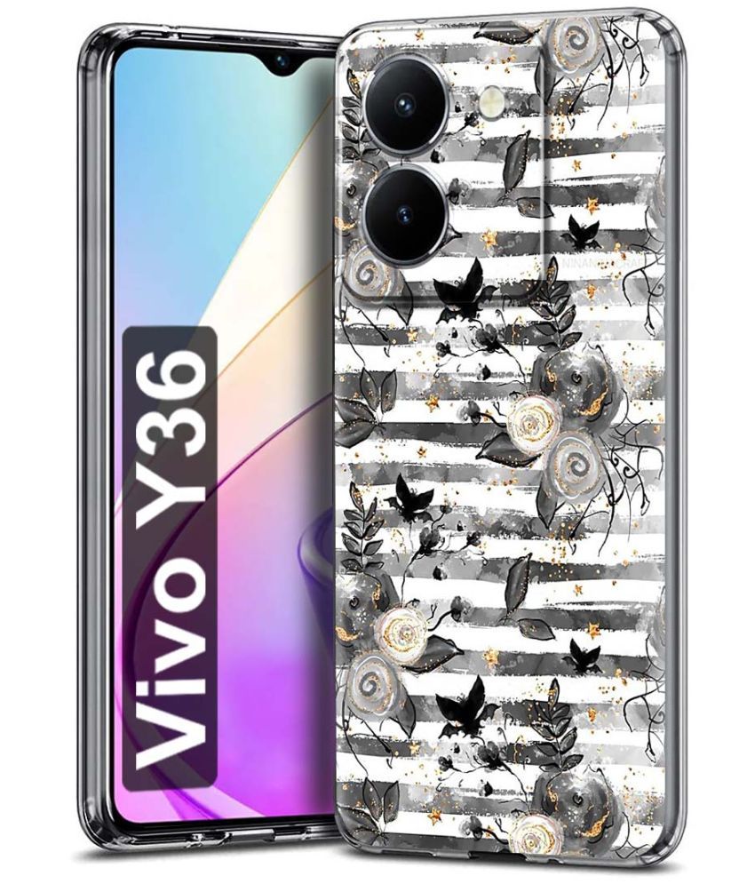     			Fashionury Multicolor Printed Back Cover Silicon Compatible For Vivo Y36 ( Pack of 1 )