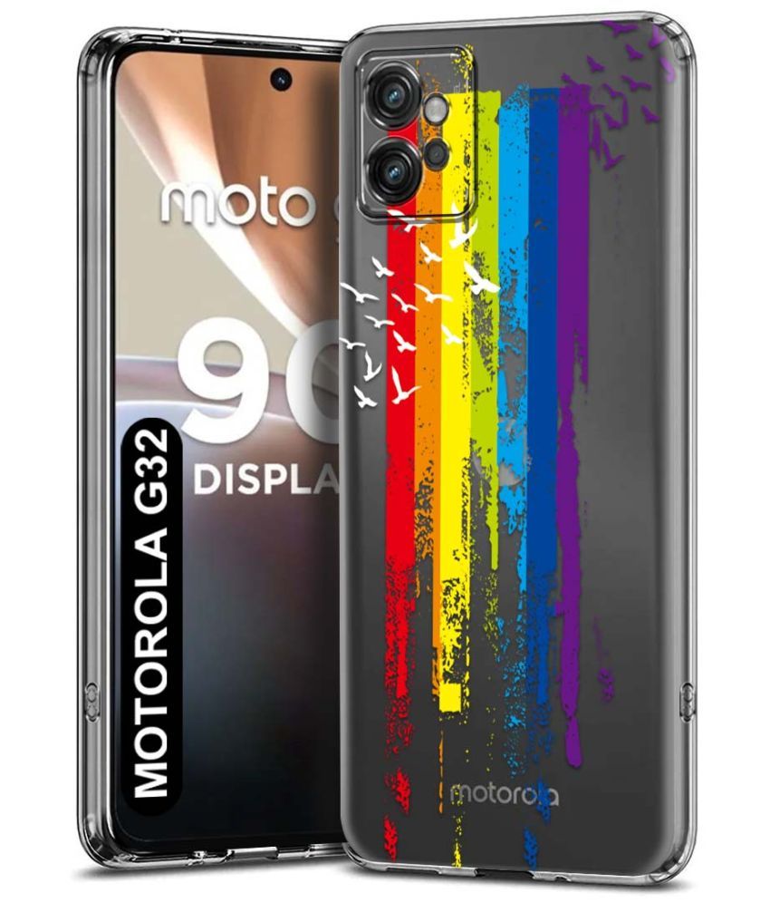     			Fashionury Multicolor Printed Back Cover Silicon Compatible For Motorola G32 ( Pack of 1 )