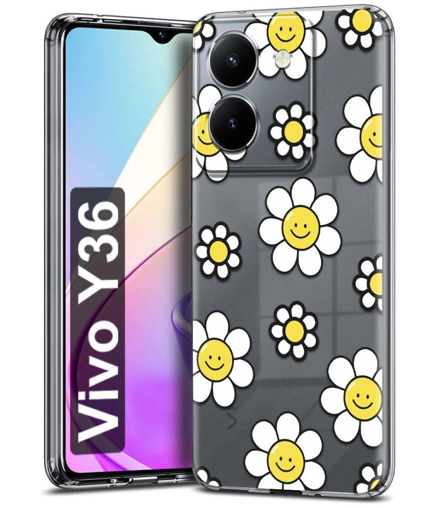     			Fashionury Multicolor Printed Back Cover Silicon Compatible For Vivo Y36 ( Pack of 1 )