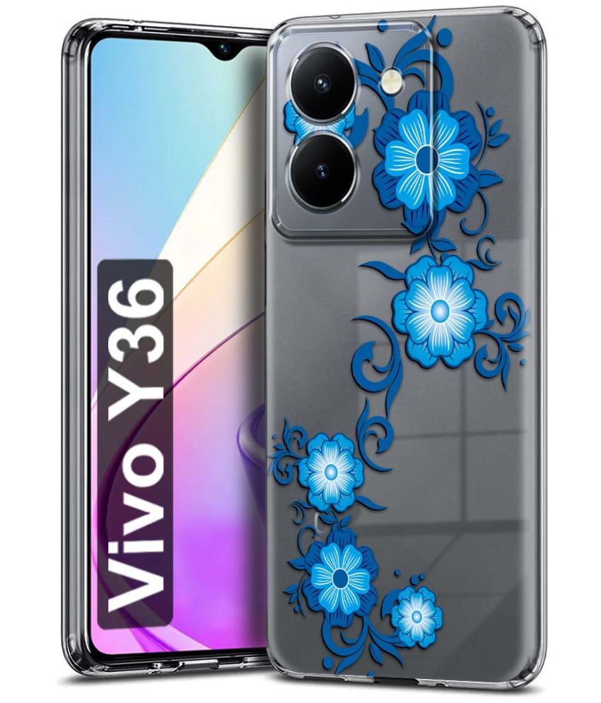     			Fashionury Multicolor Printed Back Cover Silicon Compatible For Vivo Y36 ( Pack of 1 )