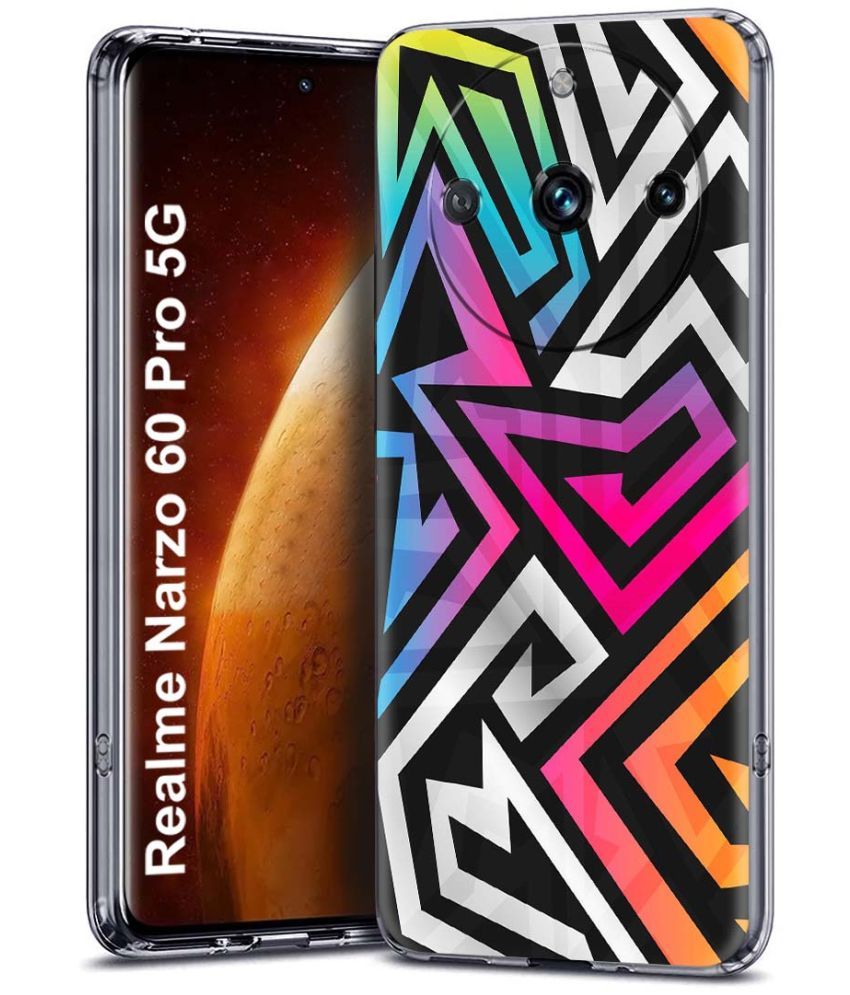     			Fashionury Multicolor Printed Back Cover Silicon Compatible For Realme narzo 60 pro ( Pack of 1 )