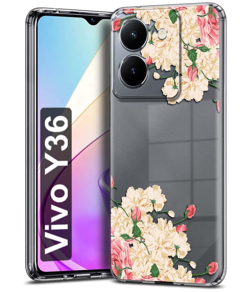     			Fashionury Multicolor Printed Back Cover Silicon Compatible For Vivo Y36 ( Pack of 1 )