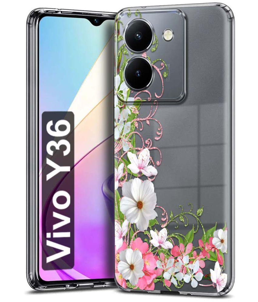     			Fashionury Multicolor Printed Back Cover Silicon Compatible For Vivo Y36 ( Pack of 1 )