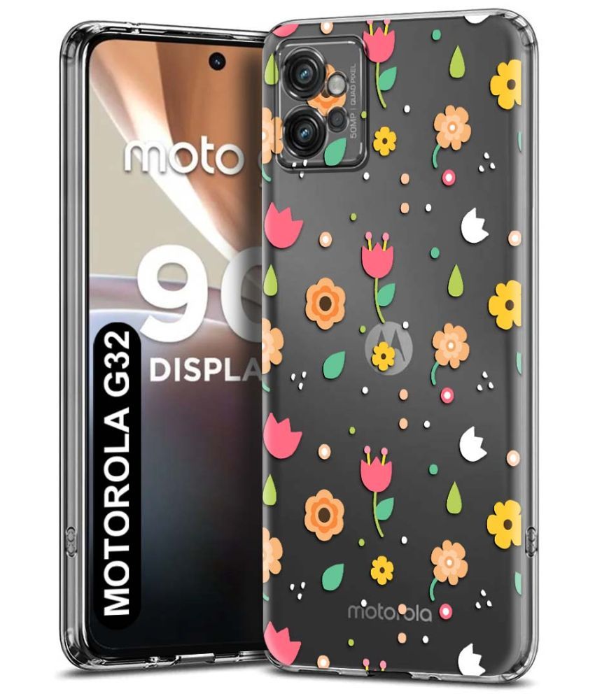     			Fashionury Multicolor Printed Back Cover Silicon Compatible For Motorola G32 ( Pack of 1 )