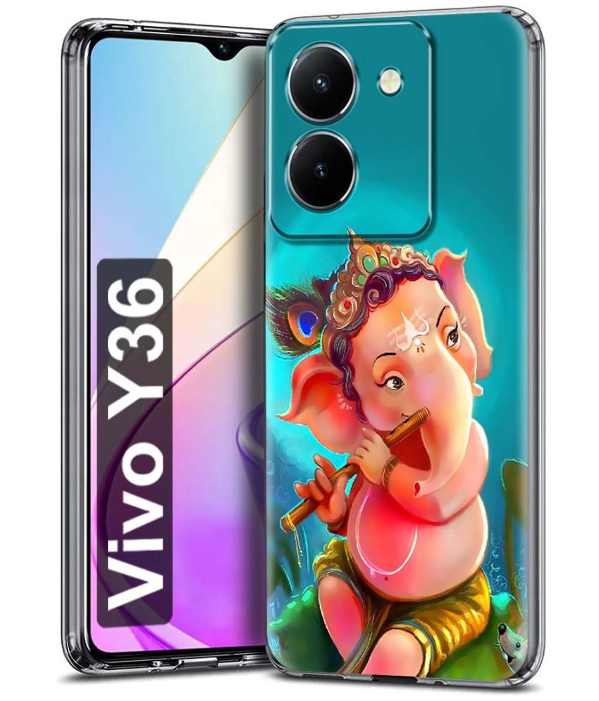     			Fashionury Multicolor Printed Back Cover Silicon Compatible For Vivo Y36 ( Pack of 1 )