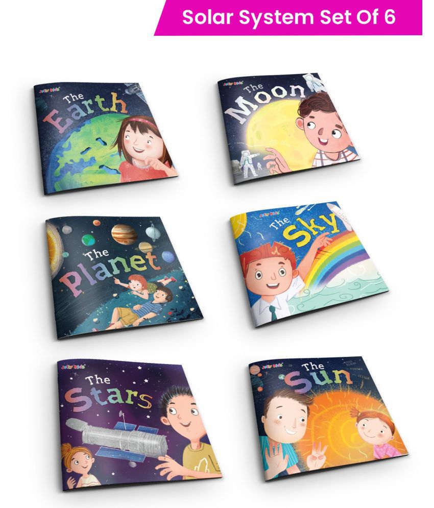     			Jolly Kids The Solar System Books Set of 6| The Earth, The Moon, The Planet, The Sky, The Starts, The Sun| Part of: Knowledge Encyclopedia For Children Ages 4-10 Years