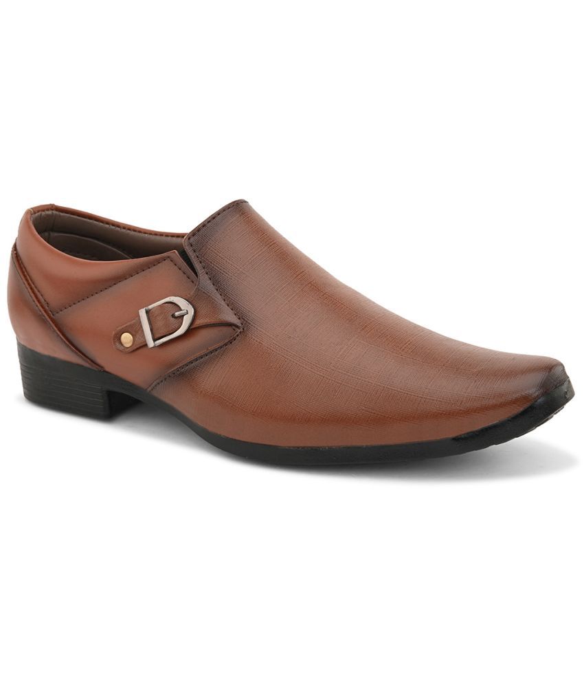     			Sir Corbett Tan Men's Slip On Formal Shoes