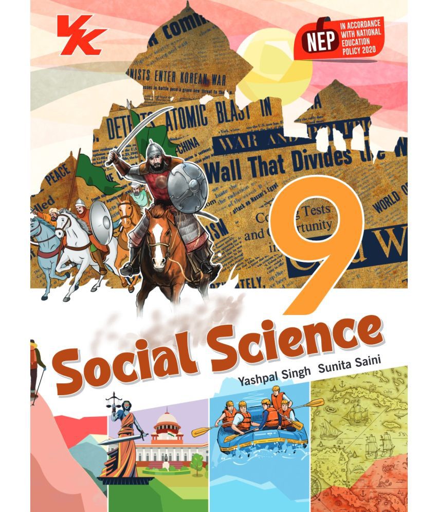     			Social Science Book for Class 9 | CBSE (NCERT Solved) | NEP |  Examination 2024-25| by VK Global Publications