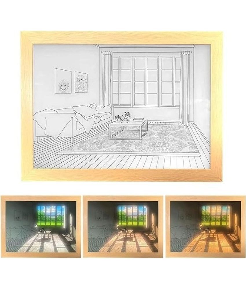     			VDNSI Wood Multicolour Single Photo Frame - Pack of 1