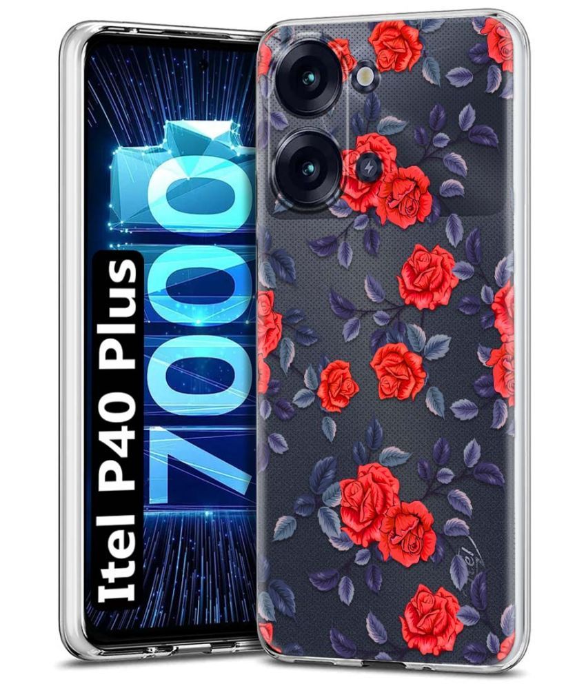     			Fashionury Multicolor Printed Back Cover Silicon Compatible For Itel P40 Plus ( Pack of 1 )