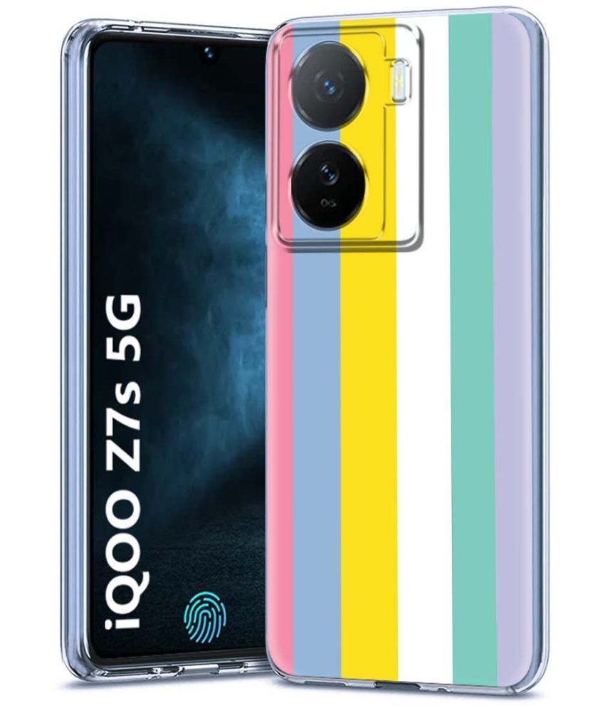     			Fashionury Multicolor Printed Back Cover Silicon Compatible For iQoo Z7s 5G ( Pack of 1 )