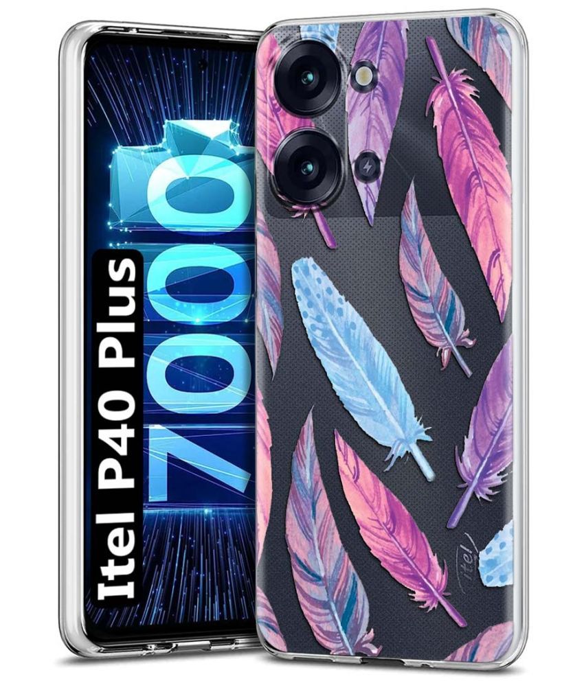     			Fashionury Multicolor Printed Back Cover Silicon Compatible For Itel P40 Plus ( Pack of 1 )