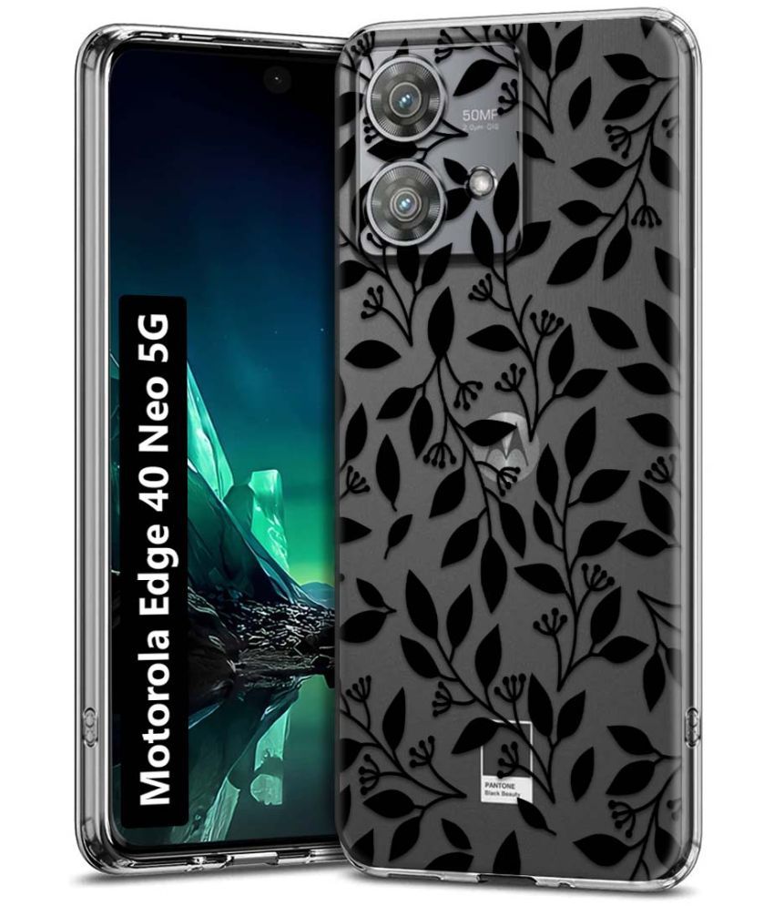     			Fashionury Multicolor Printed Back Cover Silicon Compatible For Motorola Edge 40 Neo 5G ( Pack of 1 )