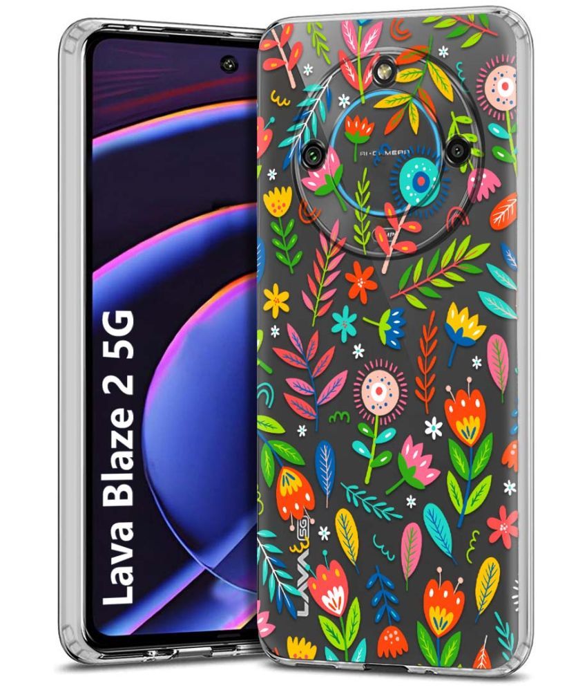     			Fashionury Multicolor Printed Back Cover Silicon Compatible For Lava Blaze 2 ( Pack of 1 )