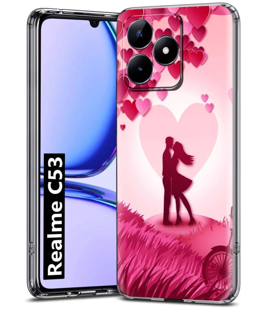     			Fashionury Multicolor Printed Back Cover Silicon Compatible For Realme C53 ( Pack of 1 )