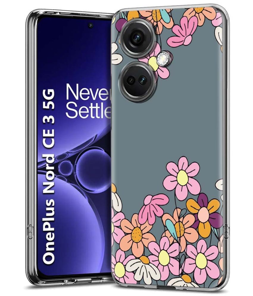     			Fashionury Multicolor Printed Back Cover Silicon Compatible For OnePlus Nord CE 3 5G ( Pack of 1 )