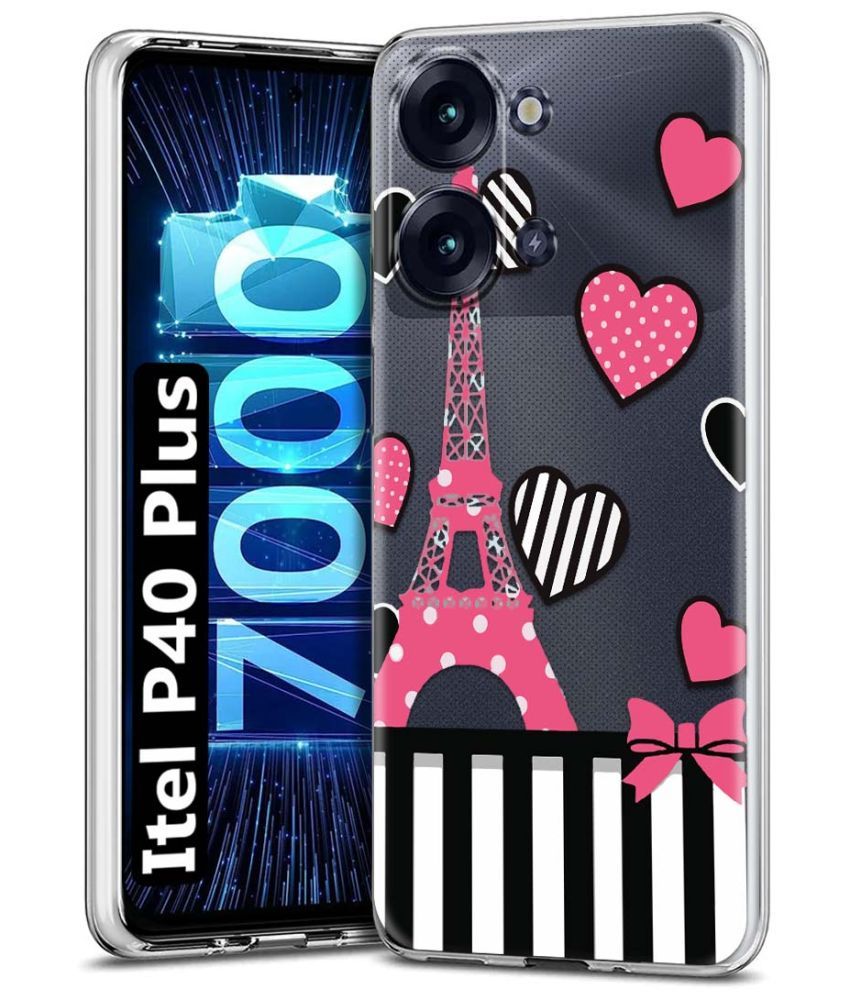     			Fashionury Multicolor Printed Back Cover Silicon Compatible For Itel P40 Plus ( Pack of 1 )