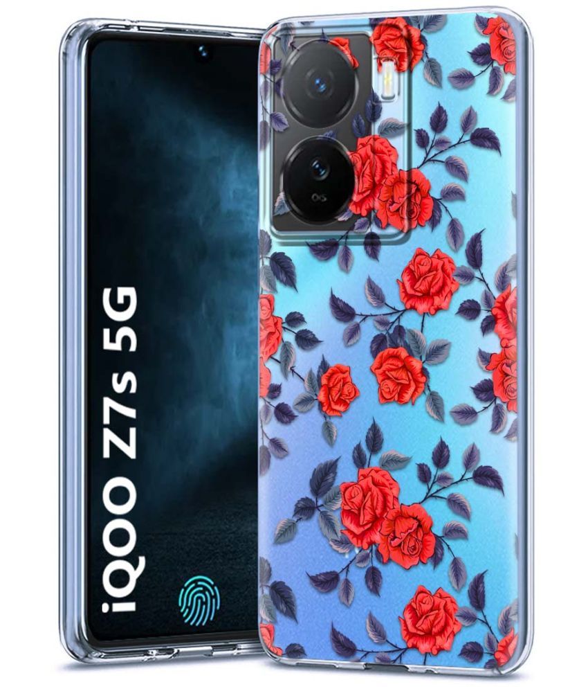     			Fashionury Multicolor Printed Back Cover Silicon Compatible For iQoo Z7s 5G ( Pack of 1 )