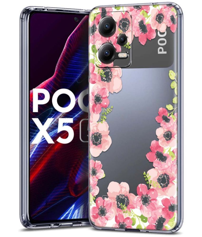     			Fashionury Multicolor Printed Back Cover Silicon Compatible For poco x5 5g ( Pack of 1 )