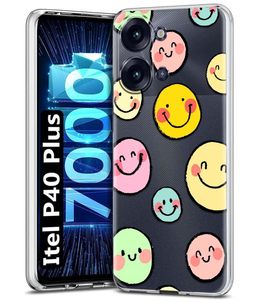     			Fashionury Multicolor Printed Back Cover Silicon Compatible For Itel P40 Plus ( Pack of 1 )