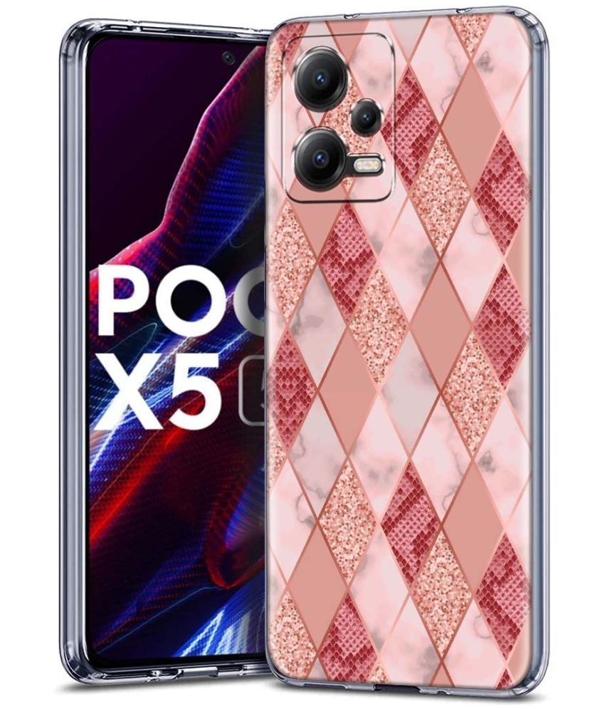     			Fashionury Multicolor Printed Back Cover Silicon Compatible For poco x5 5g ( Pack of 1 )