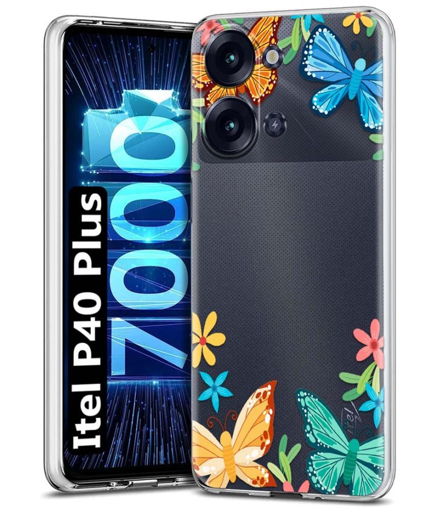     			Fashionury Multicolor Printed Back Cover Silicon Compatible For Itel P40 Plus ( Pack of 1 )