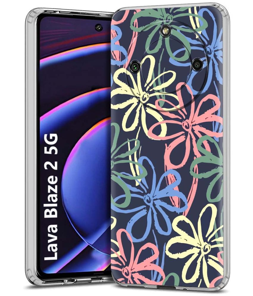     			Fashionury Multicolor Printed Back Cover Silicon Compatible For Lava Blaze 2 ( Pack of 1 )