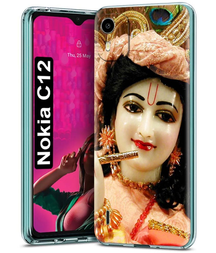     			Fashionury Multicolor Printed Back Cover Silicon Compatible For Nokia C12 ( Pack of 1 )