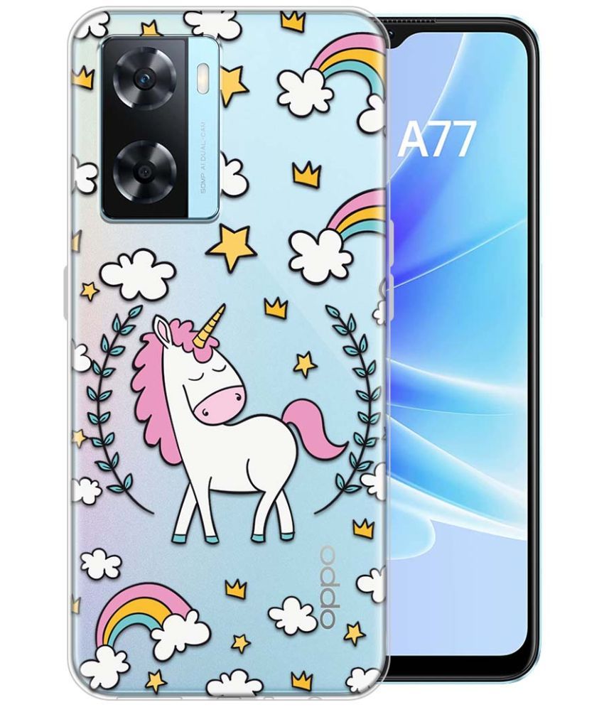     			Fashionury Multicolor Printed Back Cover Silicon Compatible For Oppo A77 ( Pack of 1 )