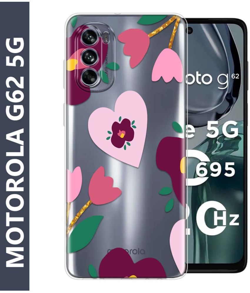     			Fashionury Multicolor Printed Back Cover Silicon Compatible For Motorola G62 5G ( Pack of 1 )