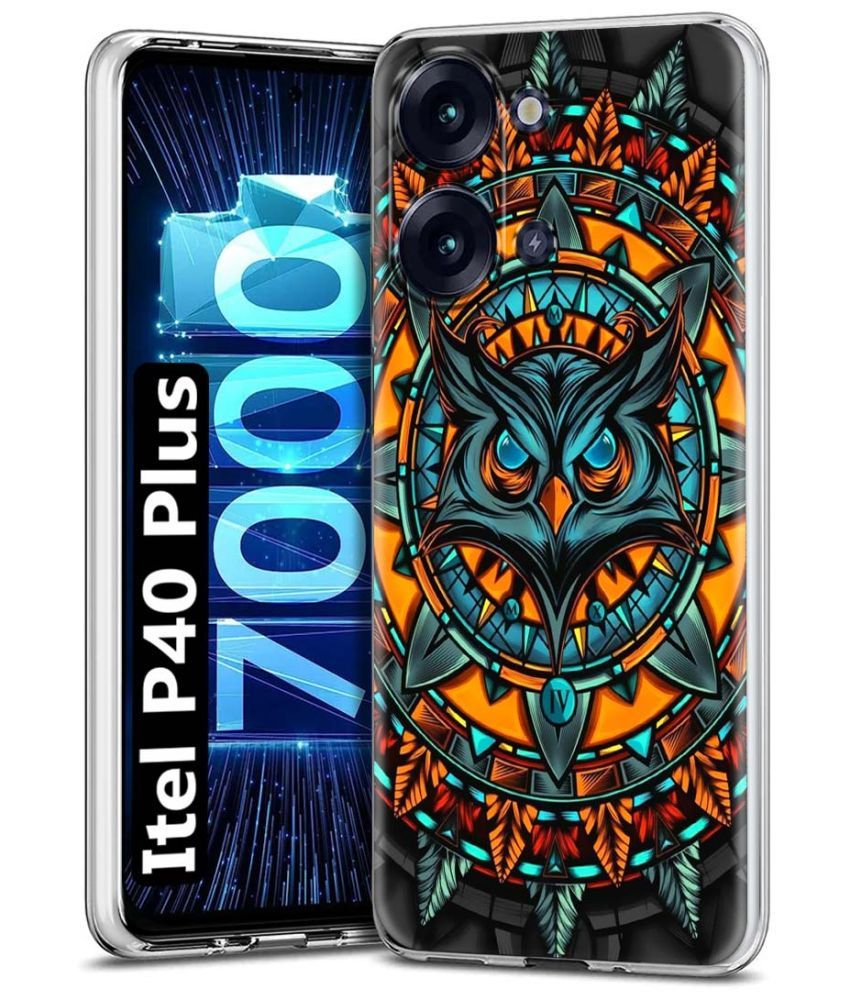     			Fashionury Multicolor Printed Back Cover Silicon Compatible For Itel P40 Plus ( Pack of 1 )