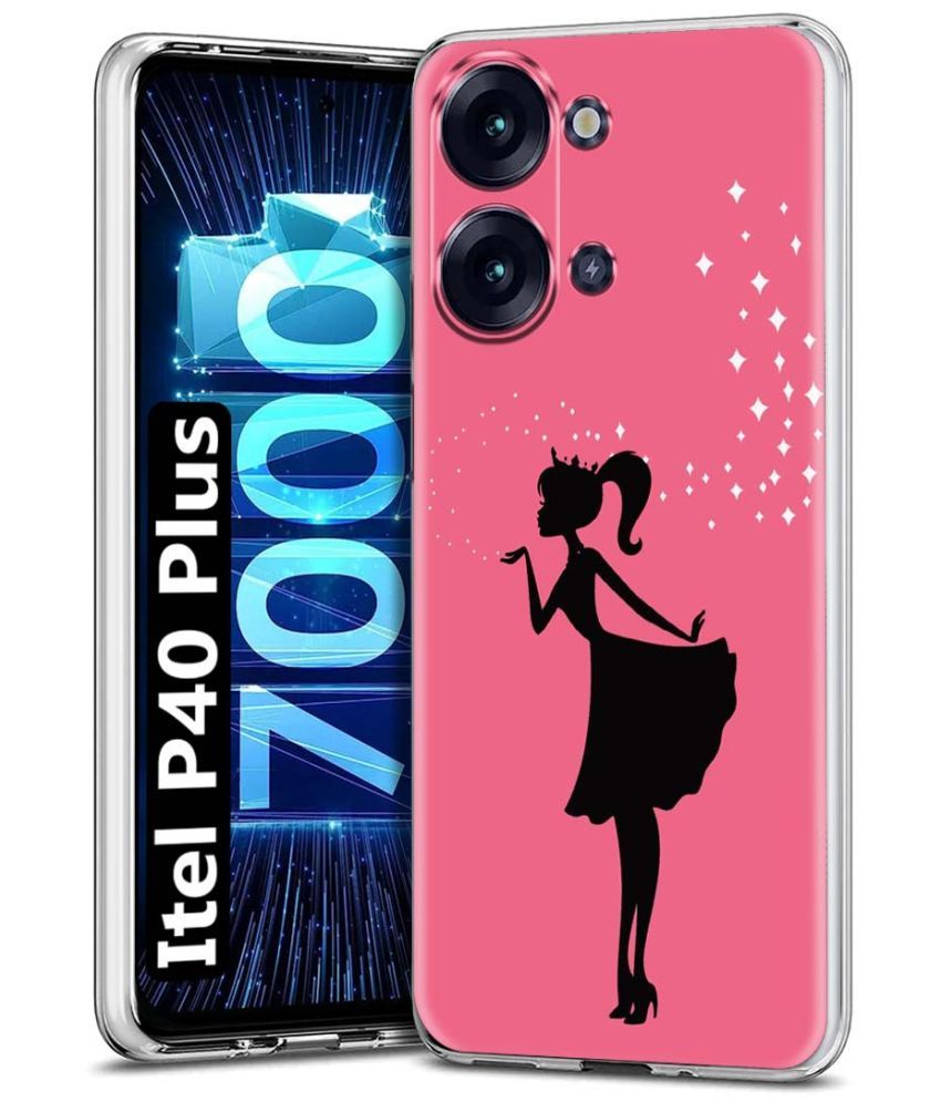     			Fashionury Multicolor Printed Back Cover Silicon Compatible For Itel P40 Plus ( Pack of 1 )