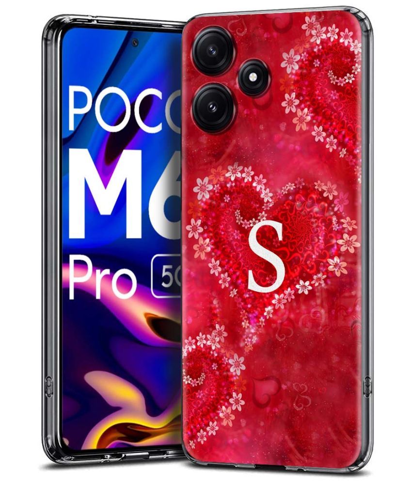     			Fashionury Multicolor Printed Back Cover Silicon Compatible For Poco M6 Pro ( Pack of 1 )