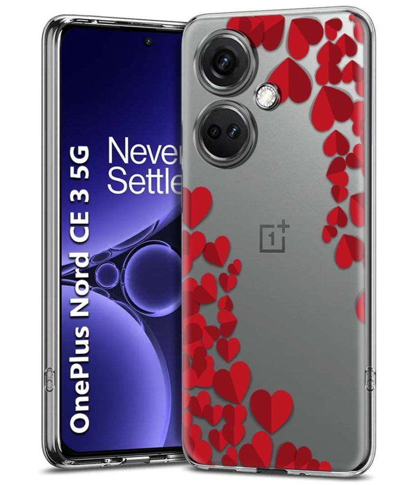     			Fashionury Multicolor Printed Back Cover Silicon Compatible For OnePlus Nord CE 3 5G ( Pack of 1 )