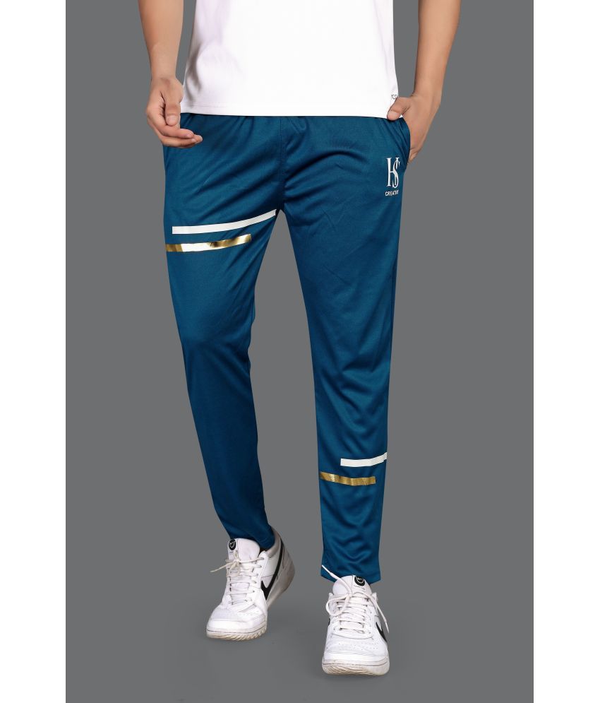     			Henzila Blue Lycra Men's Trackpants ( Pack of 1 )