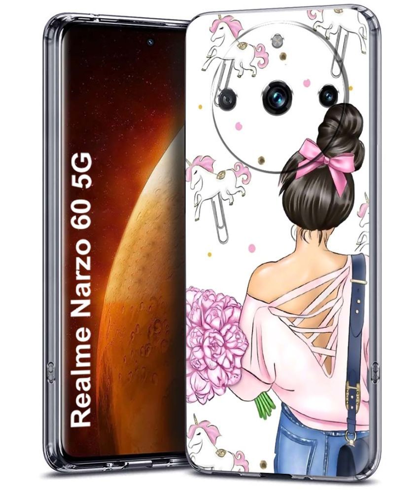     			Fashionury Multicolor Printed Back Cover Silicon Compatible For Realme Narzo 60 ( Pack of 1 )