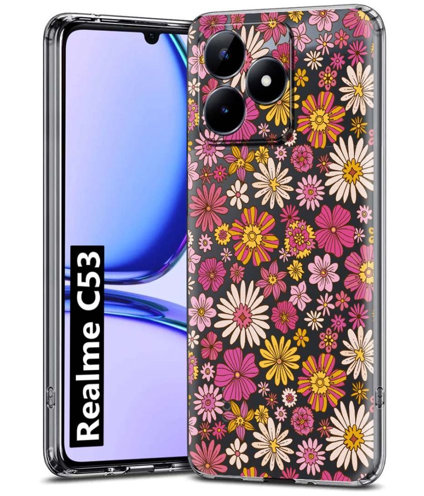     			Fashionury Multicolor Printed Back Cover Silicon Compatible For Realme C53 ( Pack of 1 )