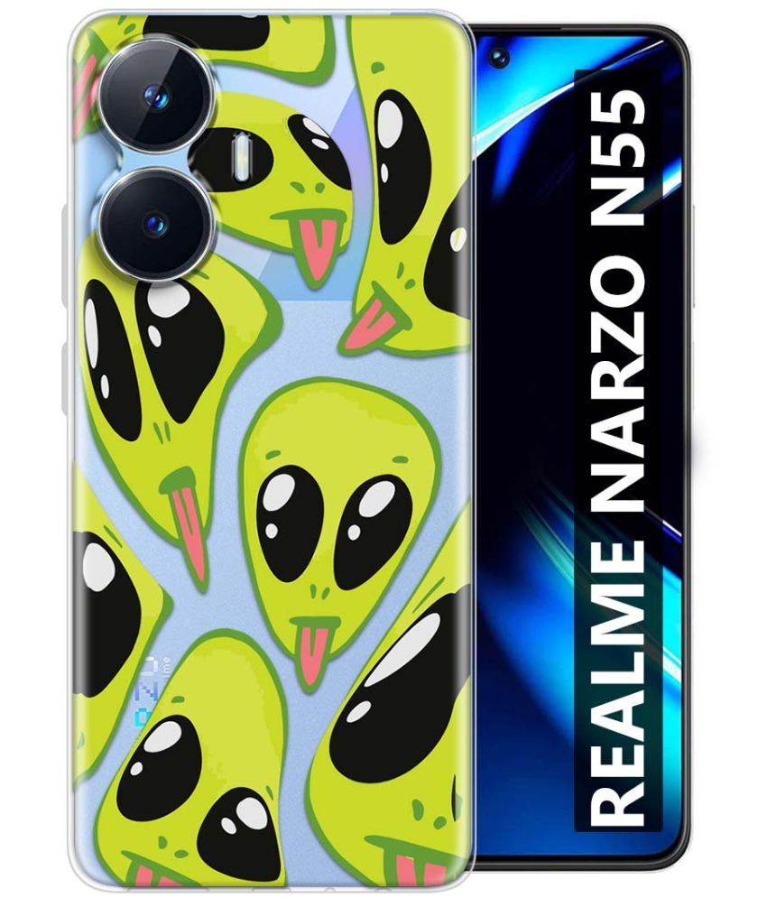     			Fashionury Multicolor Printed Back Cover Silicon Compatible For Realme Narzo N55 ( Pack of 1 )